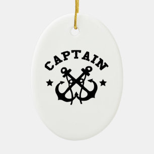 Captain Ceramic Ornament