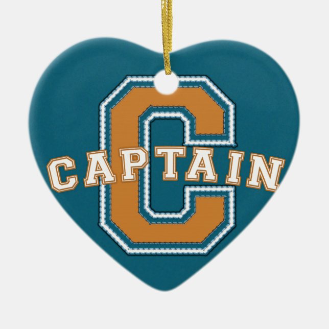 Captain Ceramic Ornament (Front)