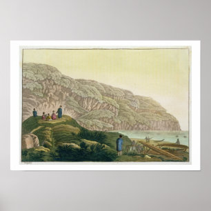 Captain Cook (1728-79) in Alaska during his voyage Poster