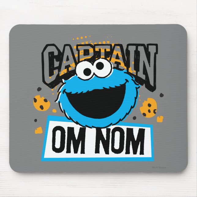 Captain Cookie Monster Mouse Pad (Front)