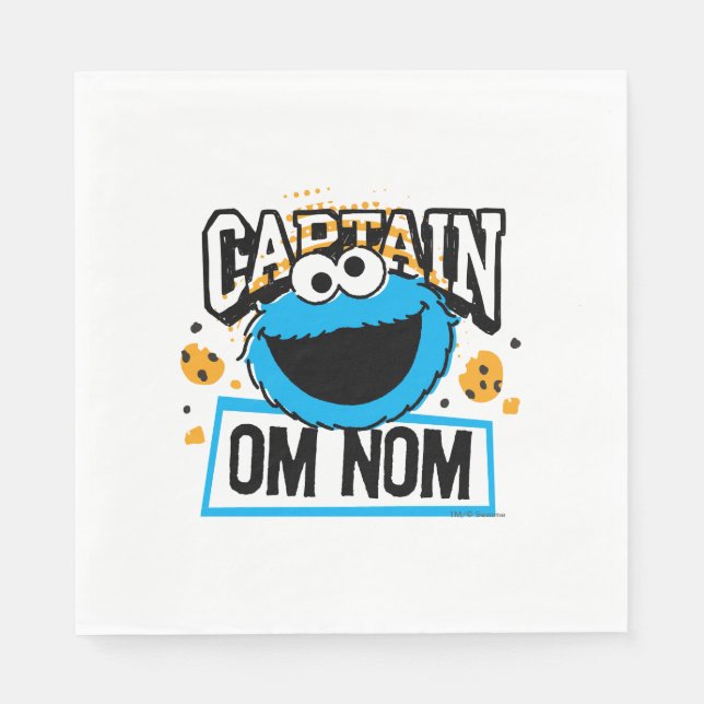 Captain Cookie Monster Napkin (Front)