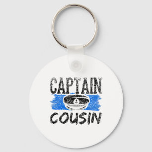 Captain Cousin Yacht Crew Boat Ship Keychain