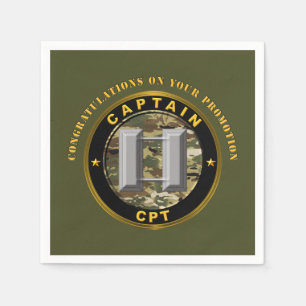 Captain CPT Promotion Napkin