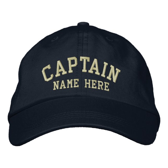 Captain - customizable embroidered hat (Front)