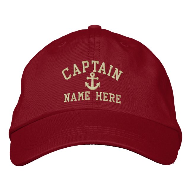 Captain - customizable embroidered hat (Front)