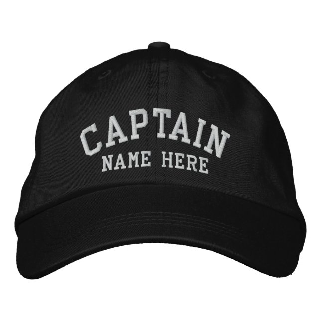 Captain - customizable embroidered hat (Front)