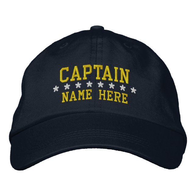 Captain - customizable embroidered hat (Front)