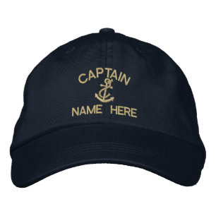 Captain - customizable embroidered hat