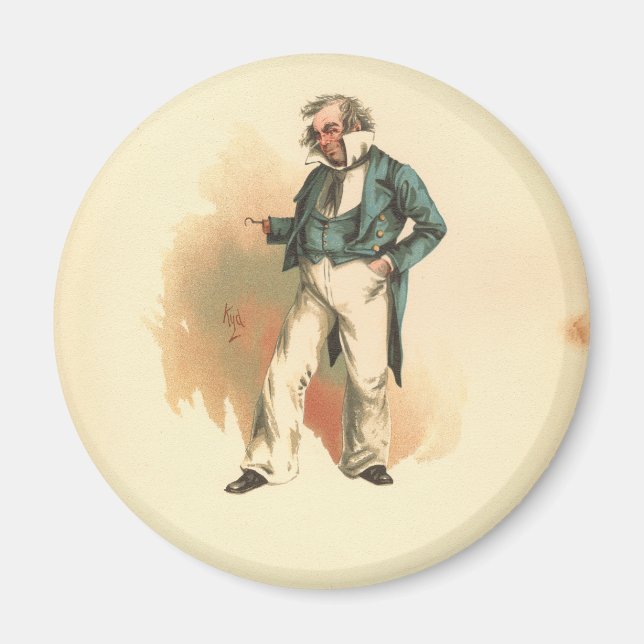 Captain Cuttle from Dombey and Son Magnet (Front)