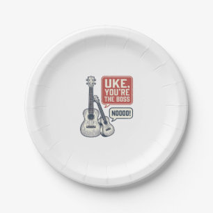 Captain Dad Anchor Vintage Shirt Design_1 Paper Plate