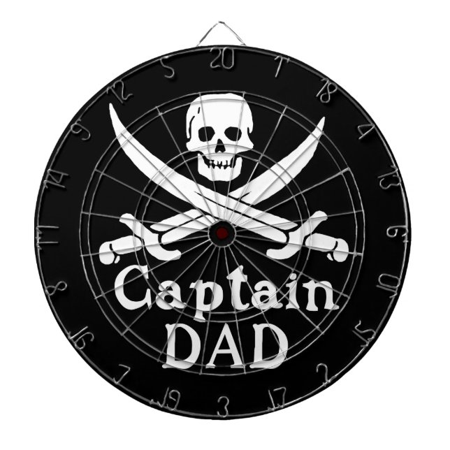 Captain Dad -  Classic Dartboard (Front)