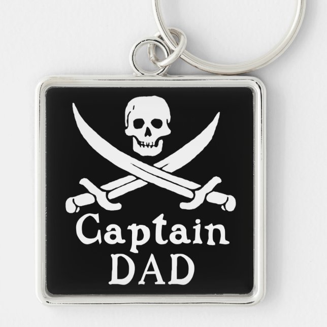 Captain Dad -  Classic Keychain (Front)