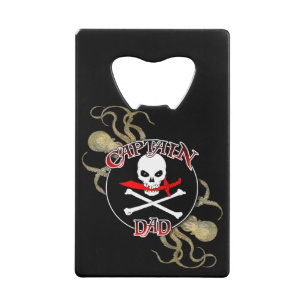 Captain Dad - Embraced by the Deep Credit Card Bottle Opener