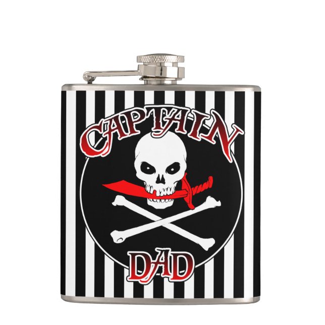 Captain Dad Flask (Front)