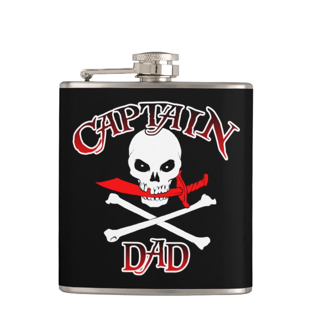 Captain Dad Flask (Front)
