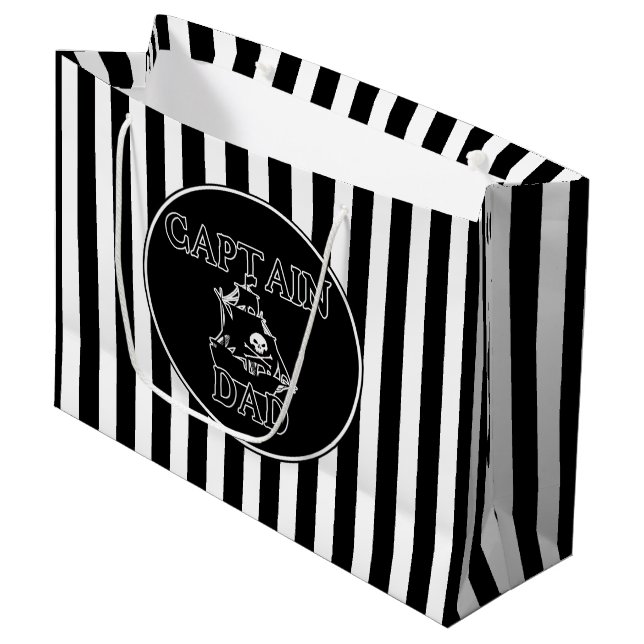Captain Dad - Ghostly Galleon Gift Bag (Front Angled)