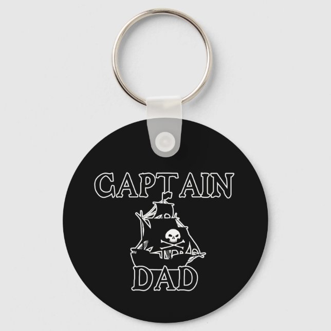 Captain Dad Keychain (Front)