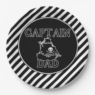 Captain Dad Paper Plates