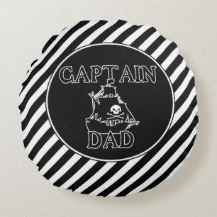 Captain Dad Throw Pillow