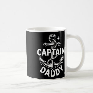 Captain Daddy Funny Nautical Boating Dad Gift Coffee Mug