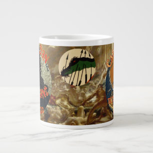 Captain Dan Halibut God of Whittier Alaska Large Coffee Mug