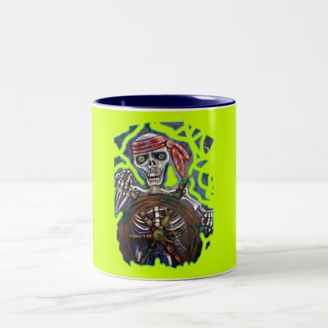 Captain Death Two-Tone Coffee Mug (Center)