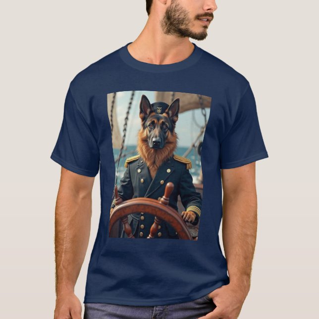 captain dog t-shirt (Front)