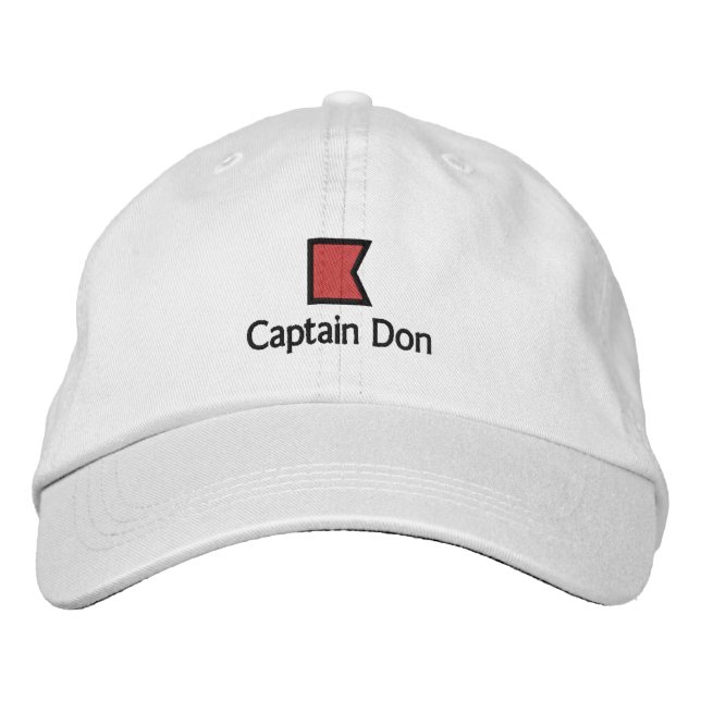 captain Don - B Embroidered Hat (Front)
