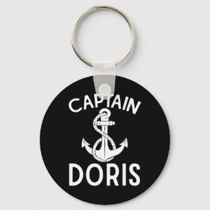 Captain Doris Anchor Boat Boating Yacht Ship Keychain