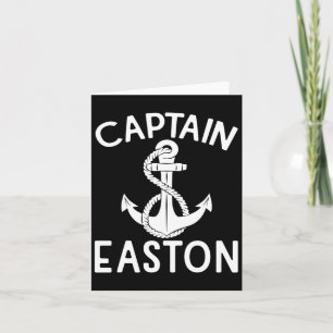 Captain Easton Anchor Yacht Boat Boating Ship Card