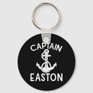 Captain Easton Anchor Yacht Boat Boating Ship Keychain
