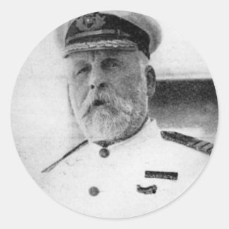 Captain EJ Smith of the Titanic Classic Round Sticker