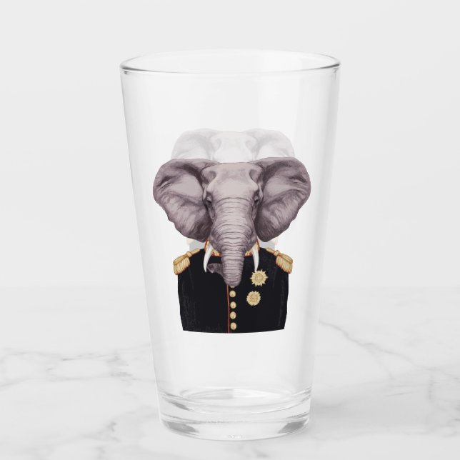 Captain Elephant Glass (Front)