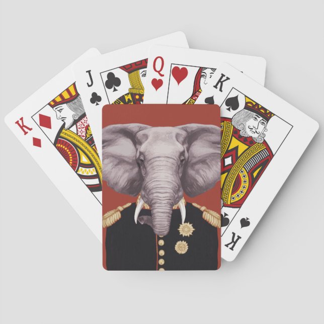 Captain Elephant Playing Cards (Back)