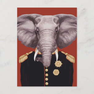 Captain Elephant Postcard