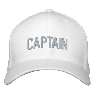 Captain embroidered cap hat