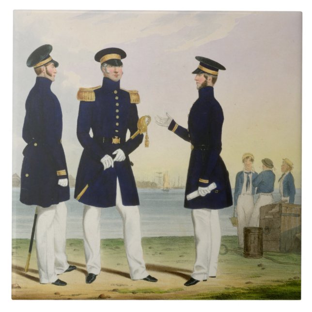Captain, Flag Officer and Commander (Undress) plat Tile (Front)