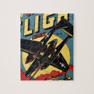 Captain Flight Vintage Golden Age Comic Book Jigsaw Puzzle