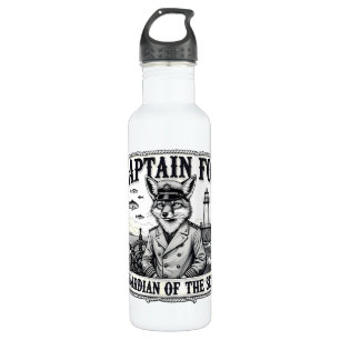 Captain Fox Guardian of Seas Nautical Design 710 Ml Water Bottle