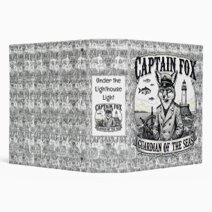 Captain Fox Guardian of Seas Nautical Design Binder