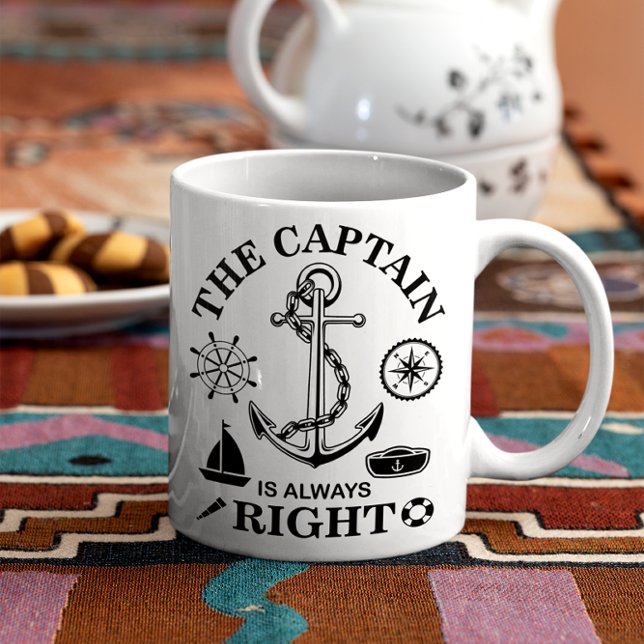 Captain Funny Coffee Mug (Creator Uploaded)