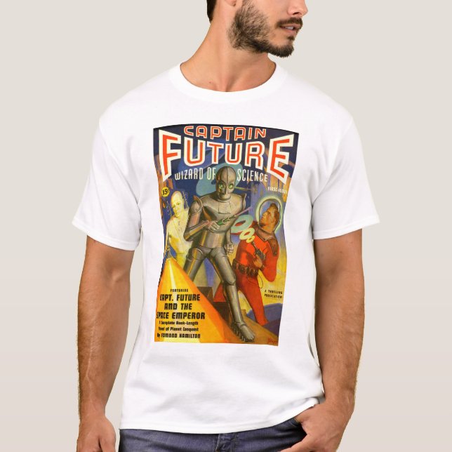 Captain Future Winter 1940 first issue, T-shirt (Front)