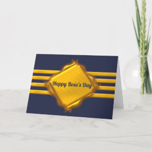 Captain gold stripes holiday card