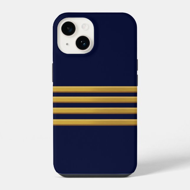 Captain gold stripes  iPhone case (Back)