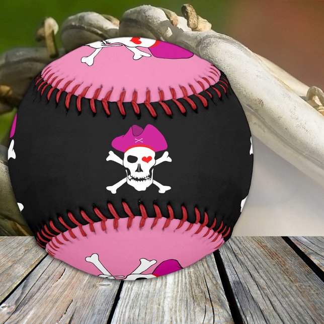 Captain Grace & Pirates Flag / Pirate sports Pink Baseball (Creator Uploaded)