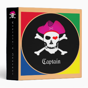Captain "Grace" & Pirates - Treasure Island /Girls Binder