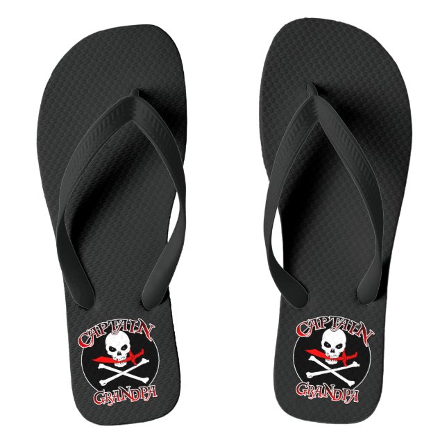 Captain Grandpa  Flip Flops (Footbed)