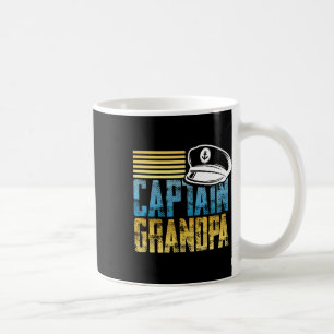 Captain Grandpa - Sailing Captain Hat - Boat Lover Coffee Mug