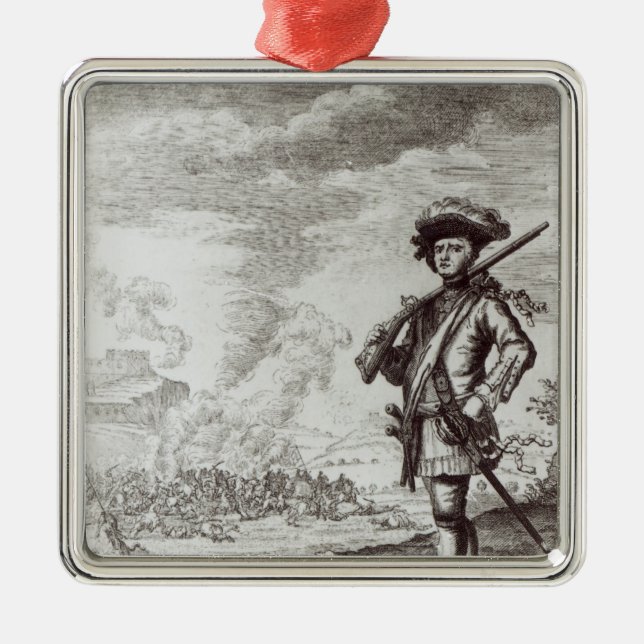 Captain Henry Morgan at the sack Metal Ornament (Front)