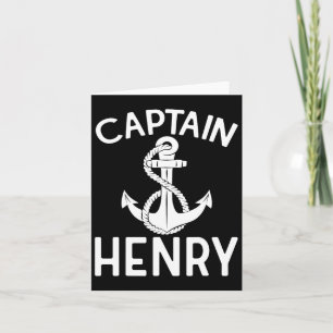 Captain Henry Sailing Ship Boat Boating Yacht  Card